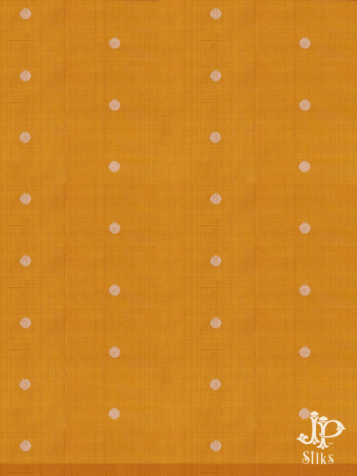 Maroon and Mustard Soft Silk Saree - C441 - View 3