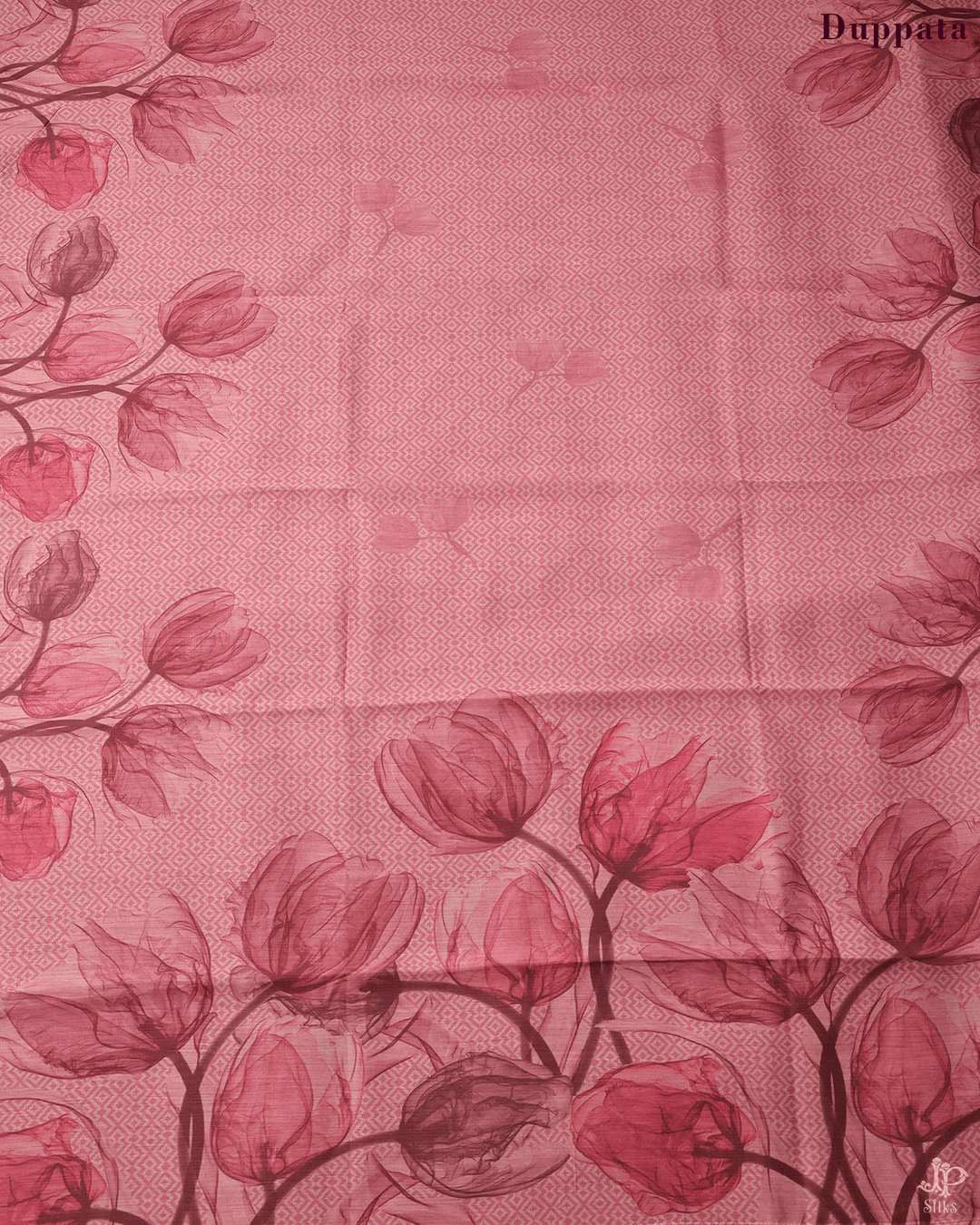 Onion Pink Unstitched Chudidhar Material - D5276 - View 3