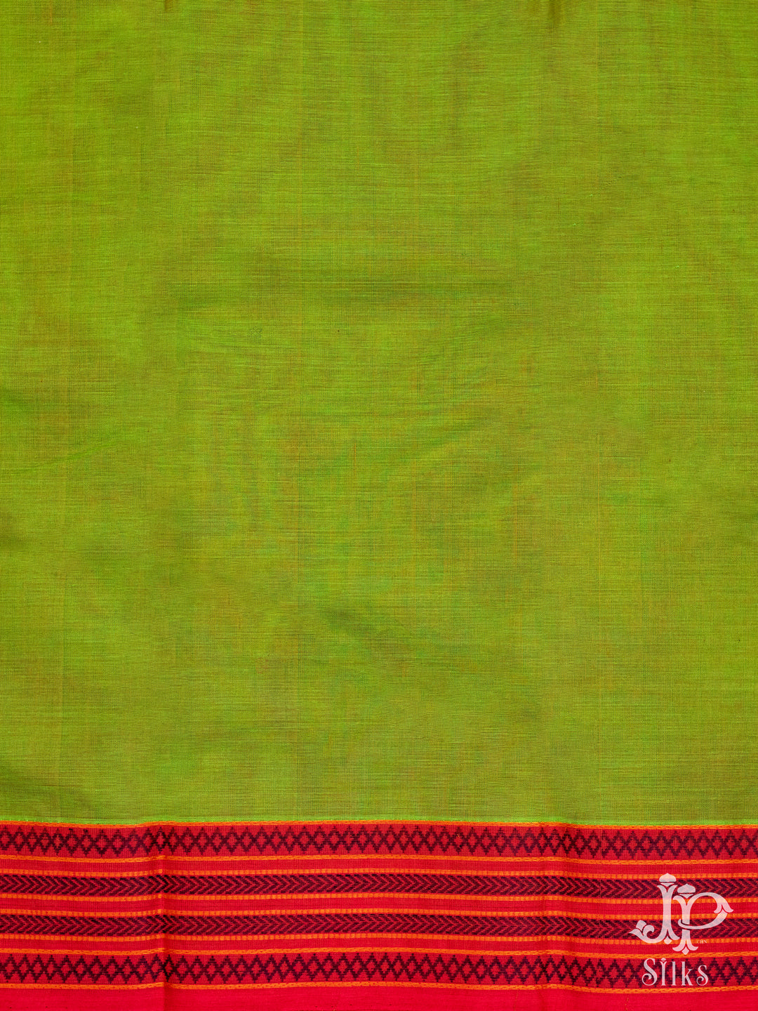 Parrot Green Kanchi Cotton Saree - D9719 - VIew 3