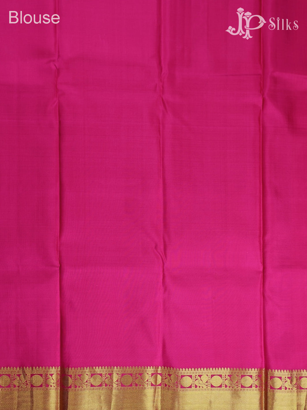 Ink Blue with Pink Kanchipuram Silk Saree - C682 - View 7