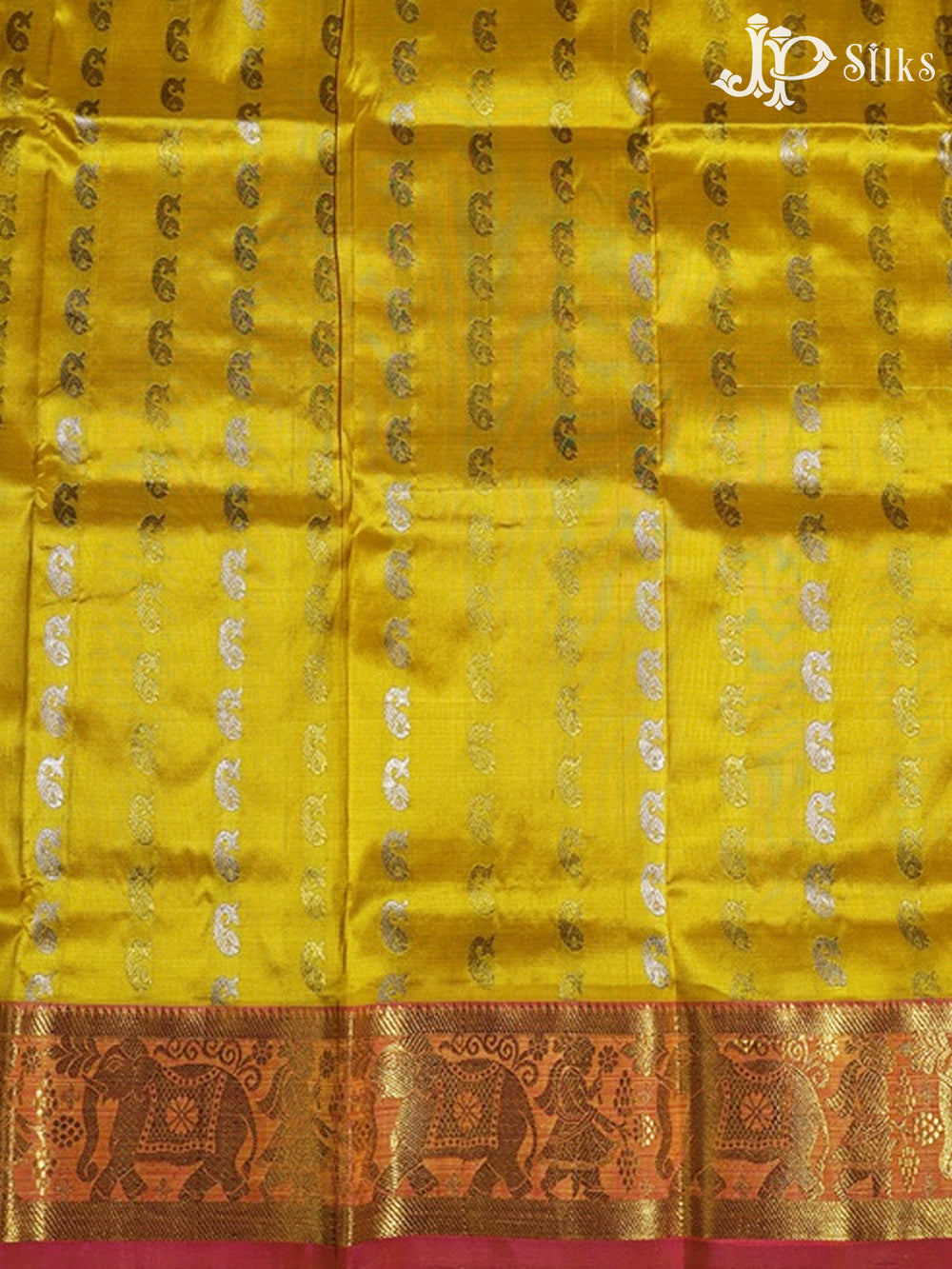 Yellow Pattu Pavadai - A2311 - View 1