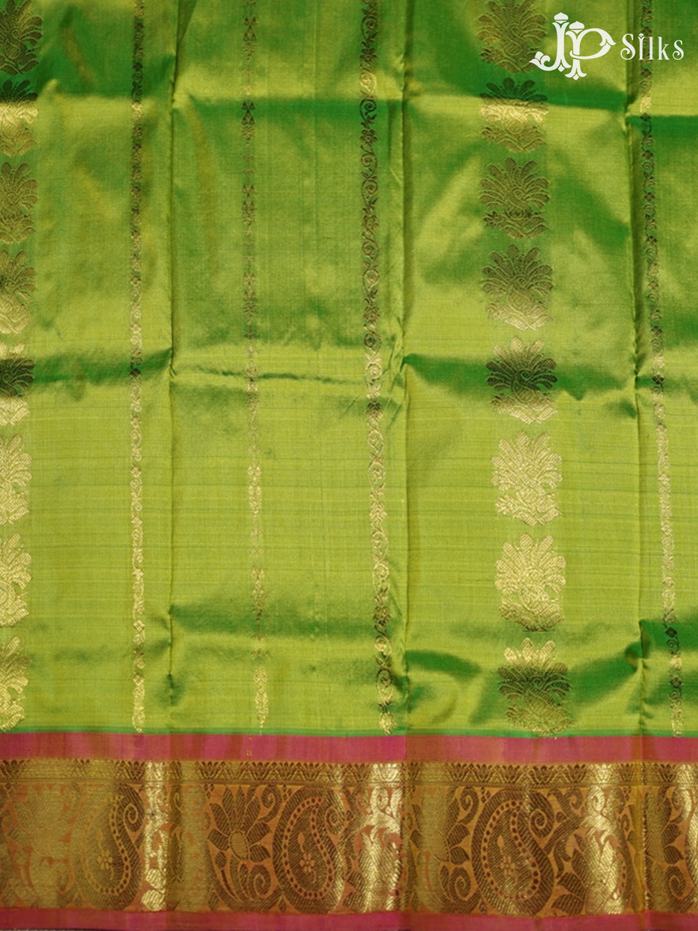 Parrot Green Pattu Pavadai - C1447 - View 1