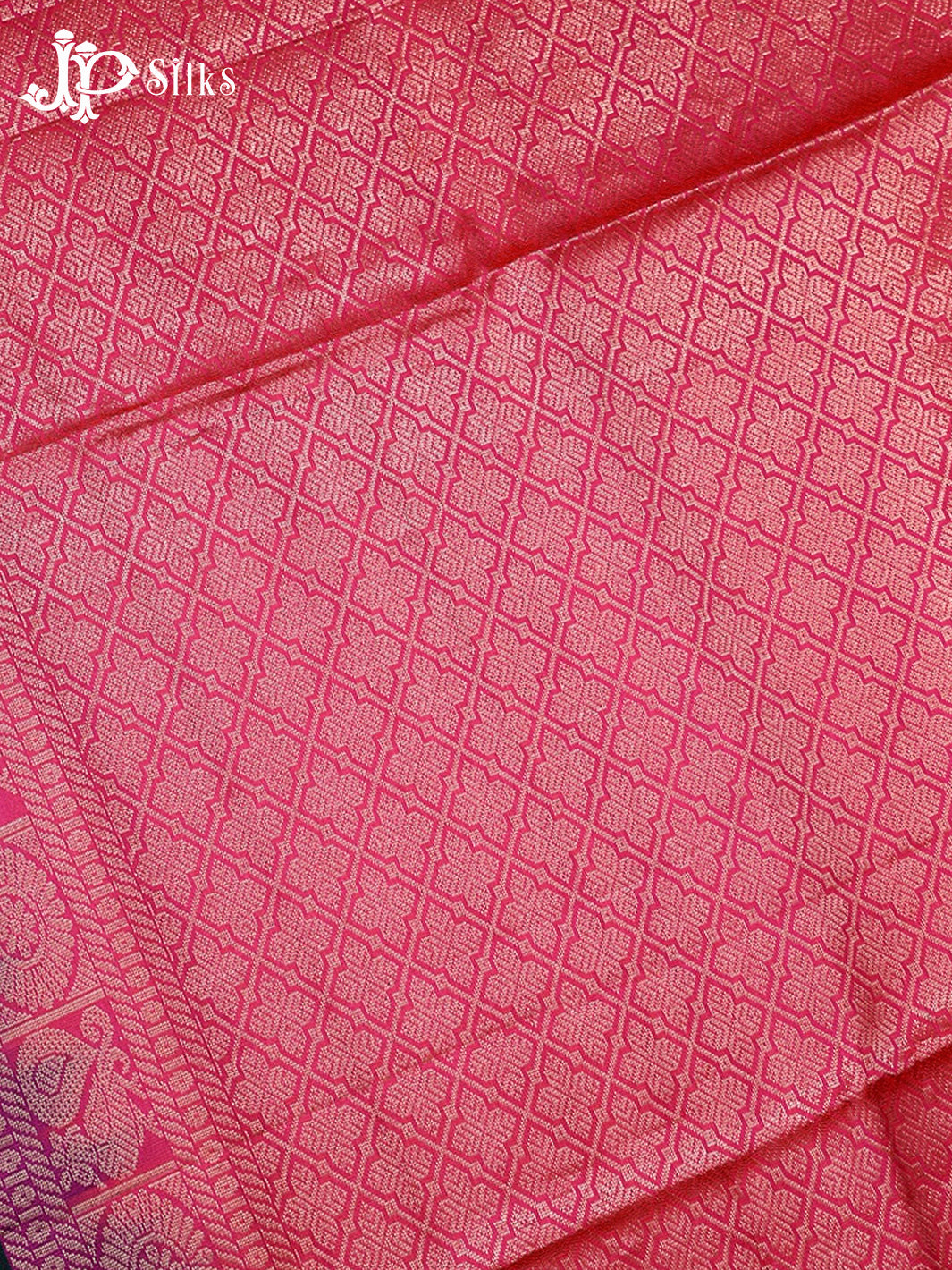 Bottle Green & Reddish Pink Soft Silk Saree - F2912