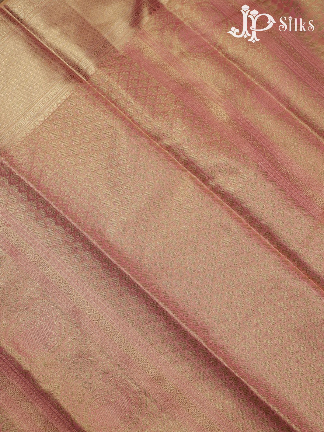 Baby pink colour Kanchipuram Silk Saree - F2342 - View 5