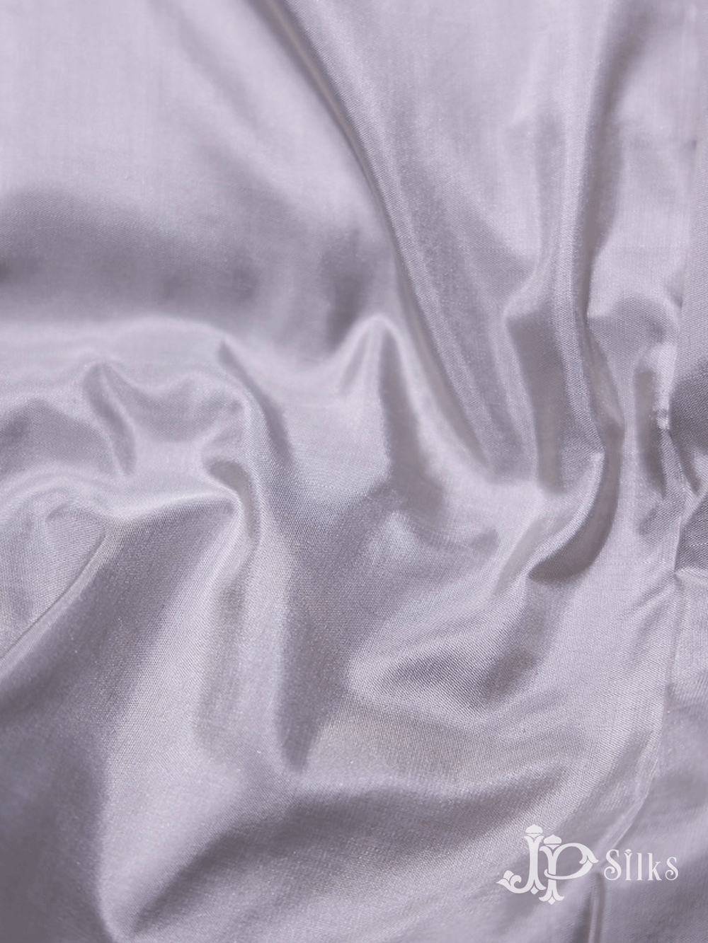 Silver Grey Pure Silk Men's Shirt Material - D6211 - View 1