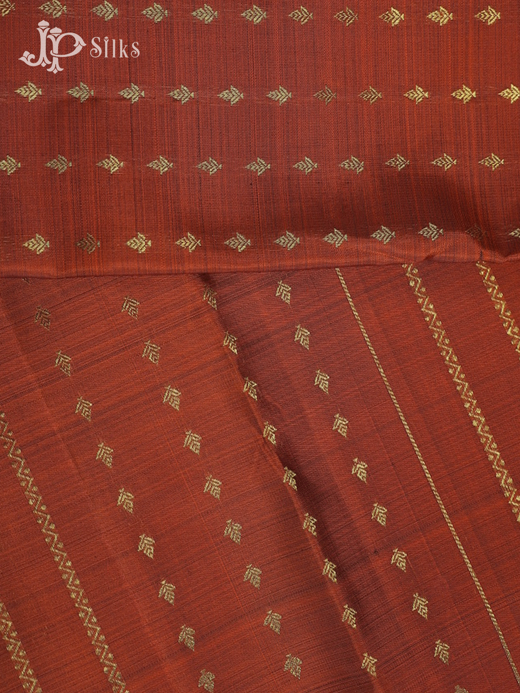 Orange and Green Kanjivaram Silk Saree - F431