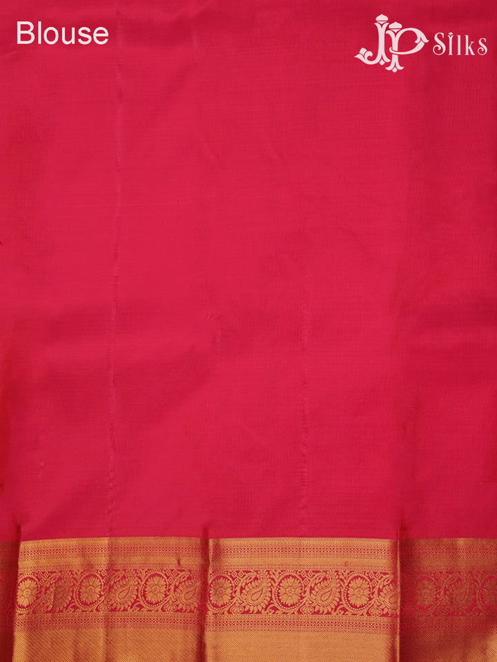 Reddish pink colour Kanchipuram Silk Saree - A5386 - View 7