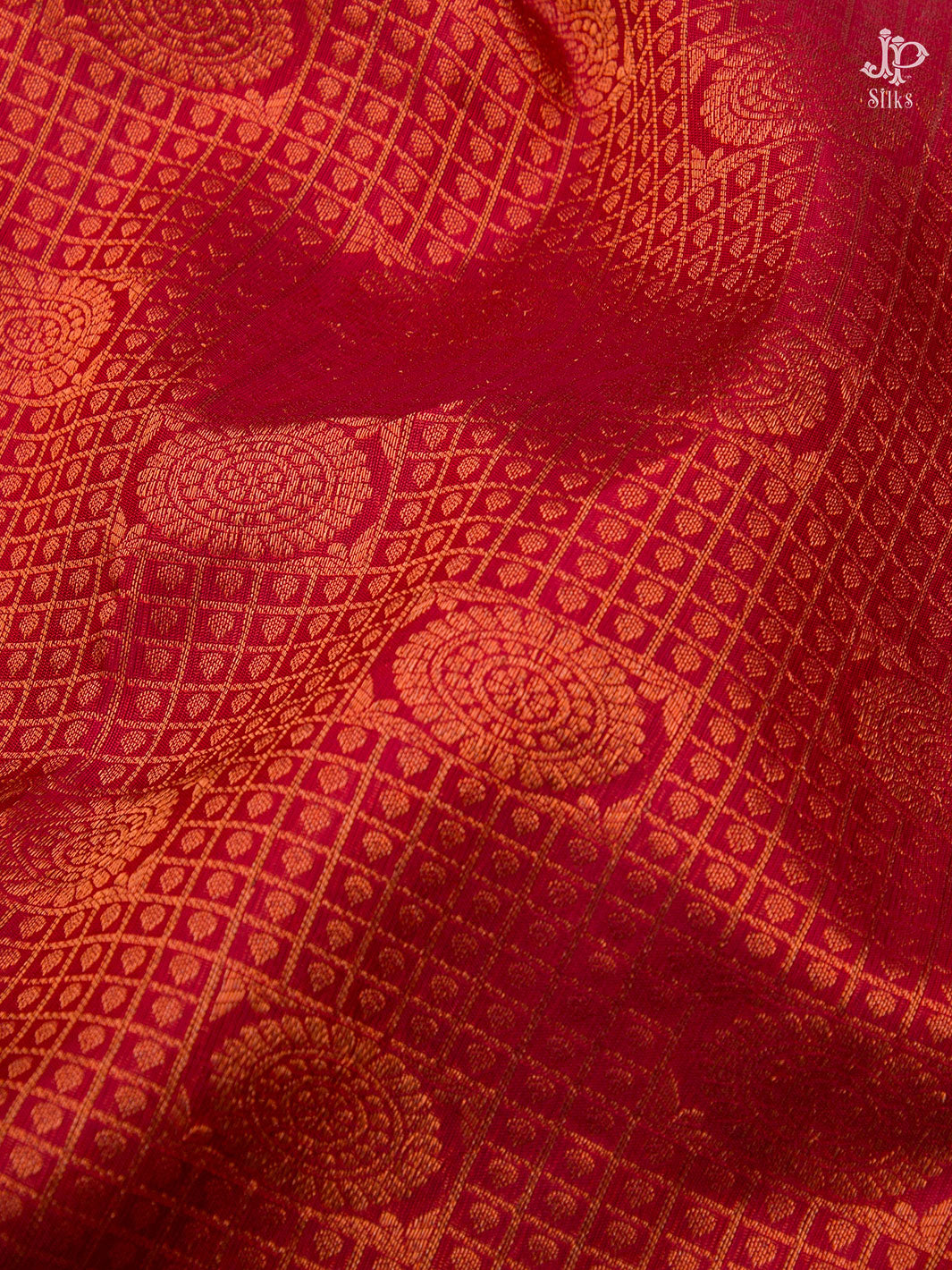 Reddish Maroon Kanchipuram Silk Saree - E250 - View 3