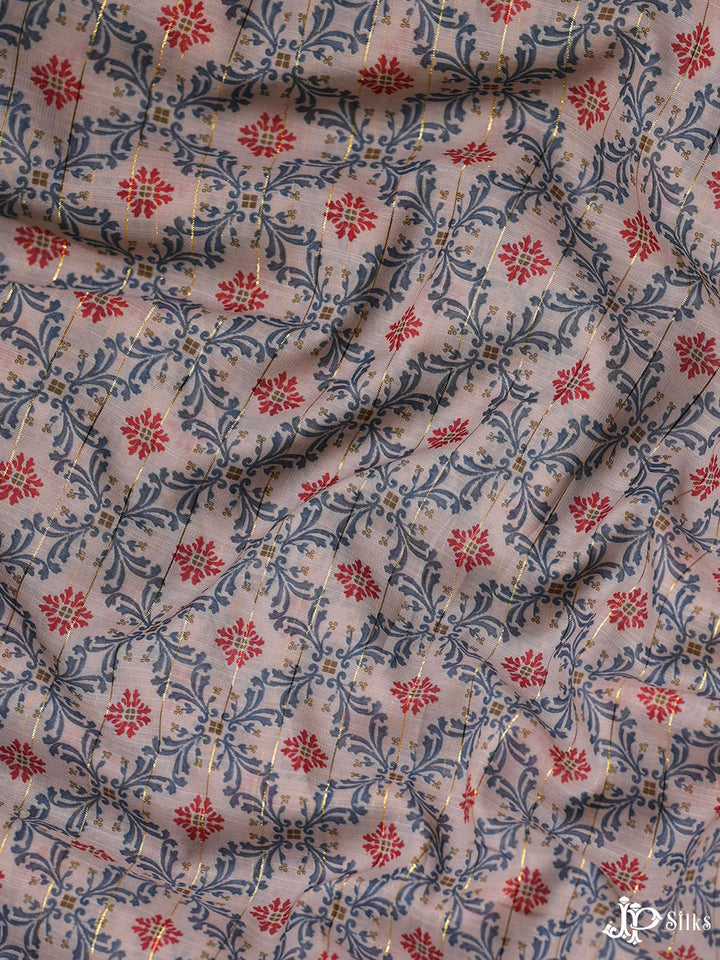 Multicolor Digital Printed Munga Cotton Fabric - E3336 - View 4