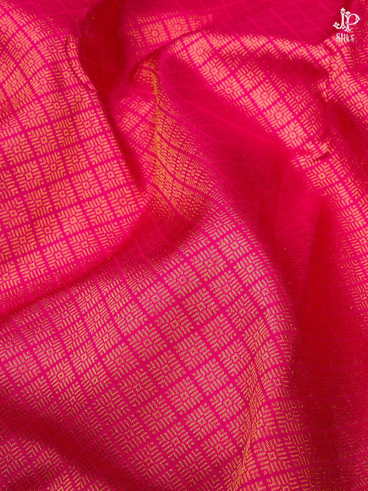 Pink and Purple Kanchipuram Silk Saree - D9758 - View 3