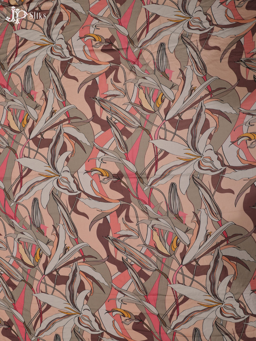 Multicolor Digital Printed Crepe Fabric - E3315 - View 2