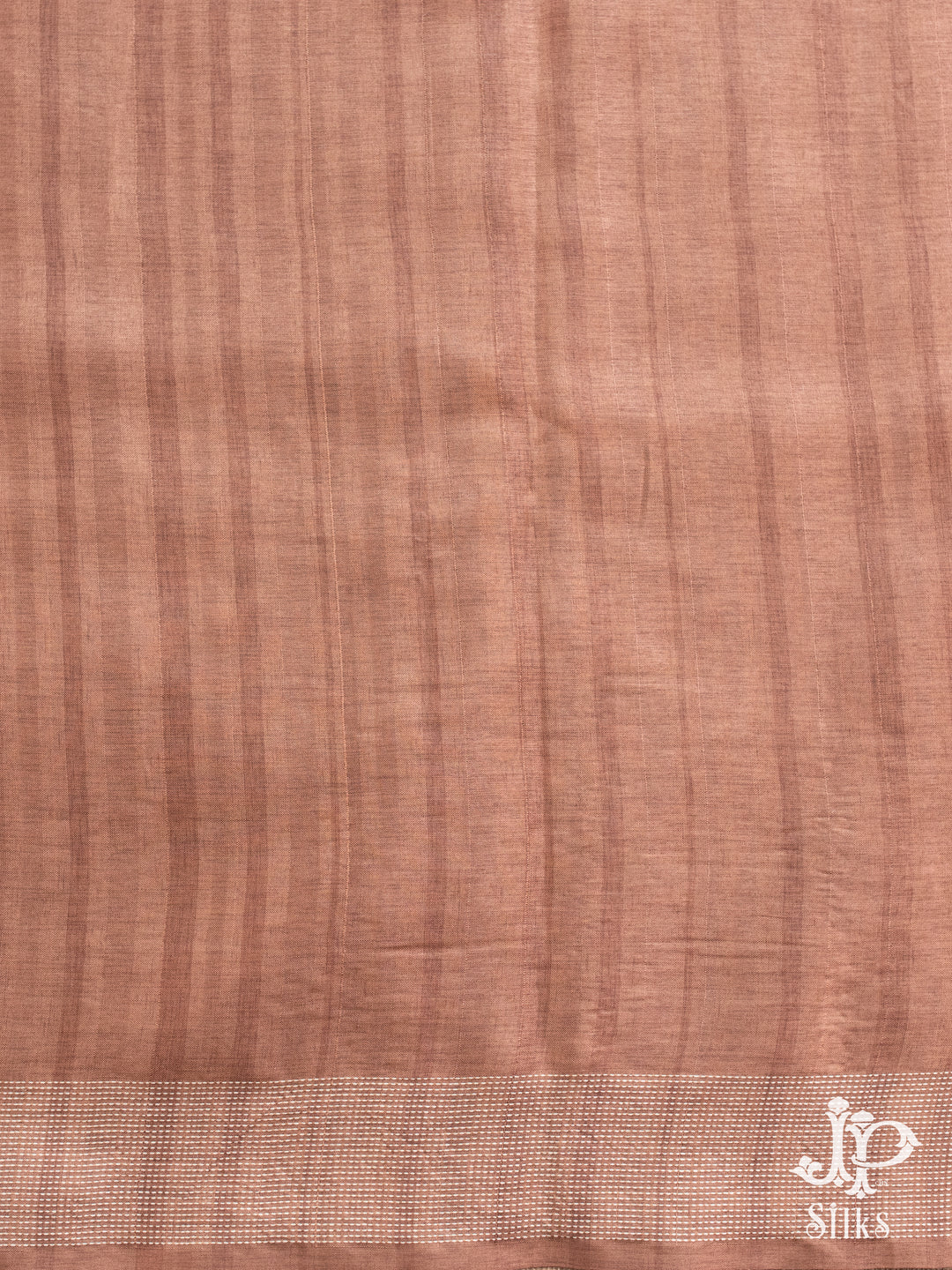 Caramel Brown Semi Tussar Fancy Saree - D4397 - View 3