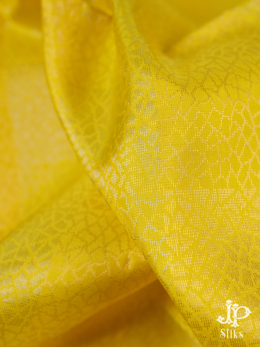 Lemon Yellow and Pink Soft SIlk Saree - D5987 - View 2