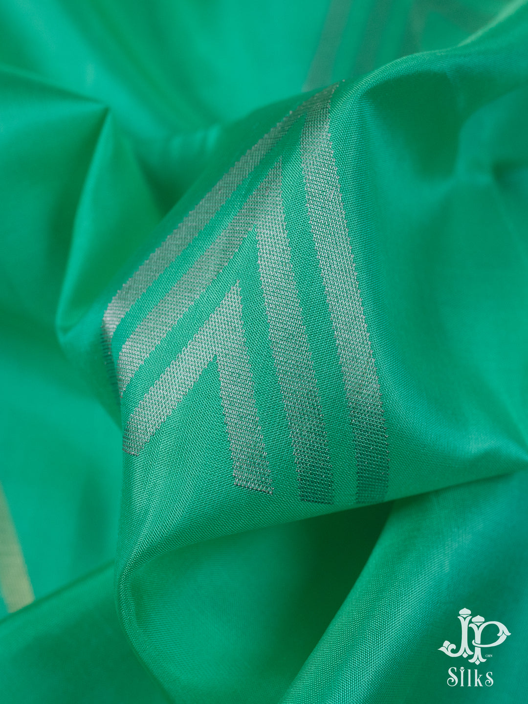 Teal Green and Sky Blue Soft Silk Saree - D6141 - View 1