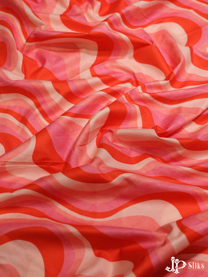 Multicolor Retro Swirl Cotton Fabric - E4026