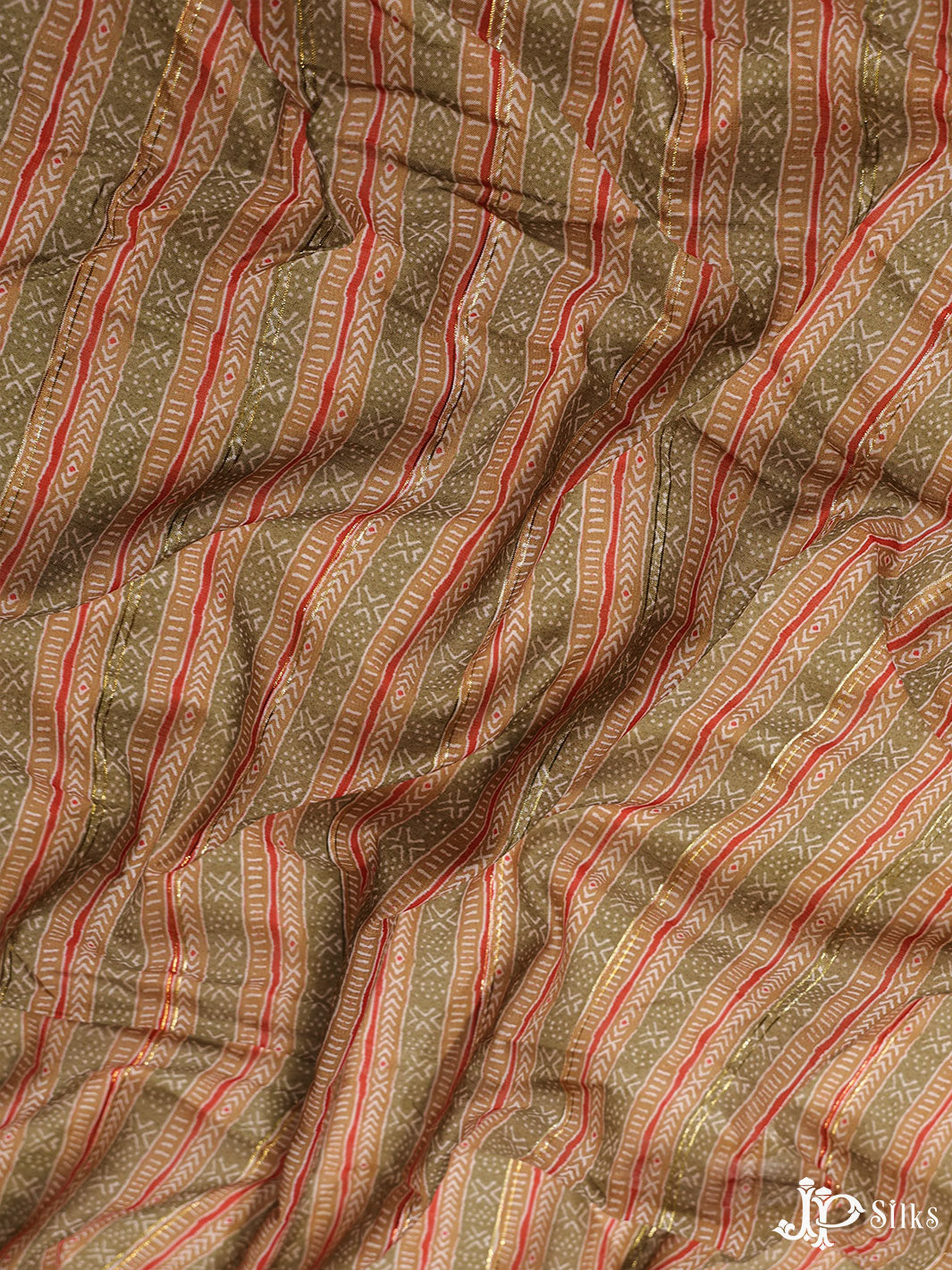 Multicolor Digital Printed Munga Cotton Fabric - E3329