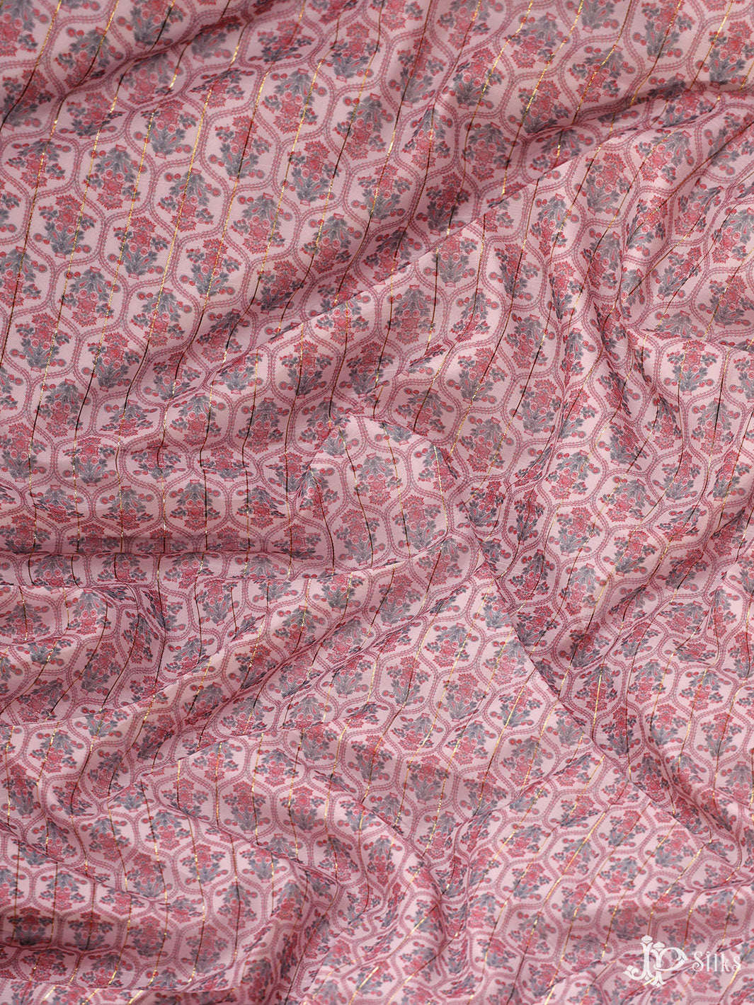 Onion Pink  Digital Printed Munga Cotton Fabric - E3322