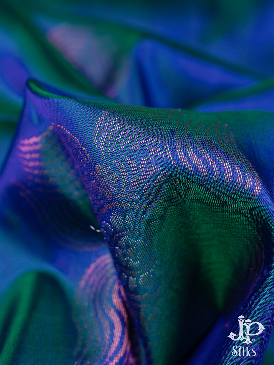 Shades of Blue Soft Silk Saree - D6152 - VIew 1