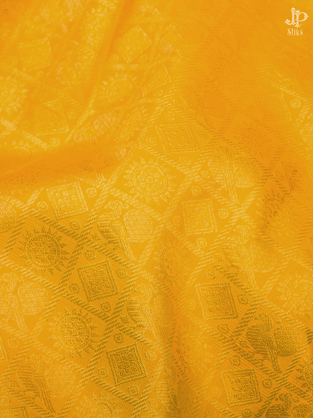 Yellow and Pink Kanchipuram Silk Saree - A7033 -View 3
