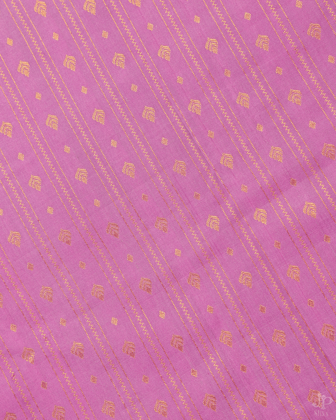 Baby Pink and Purple Kanchipuram Silk Saree - E244 - View 5