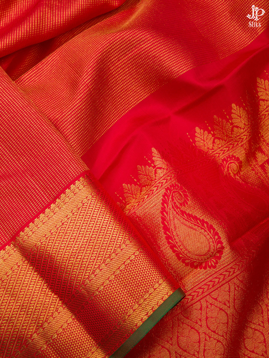 Red Kanchipuram Silk Saree - D5789 - View 2