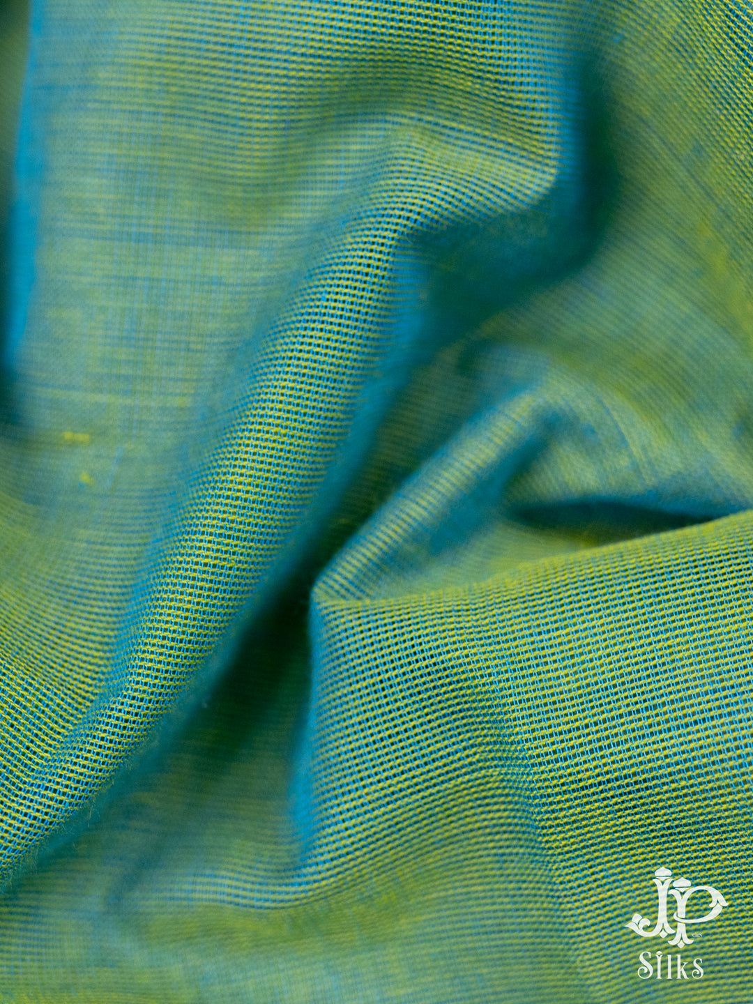 Light Green, Magenta and Blue Cotton Saree - D9630 - VIew 1