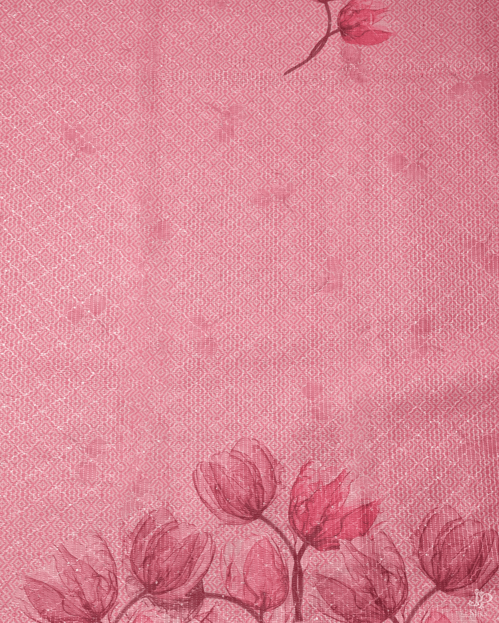 Onion Pink Unstitched Chudidhar Material - D5276 - View 4
