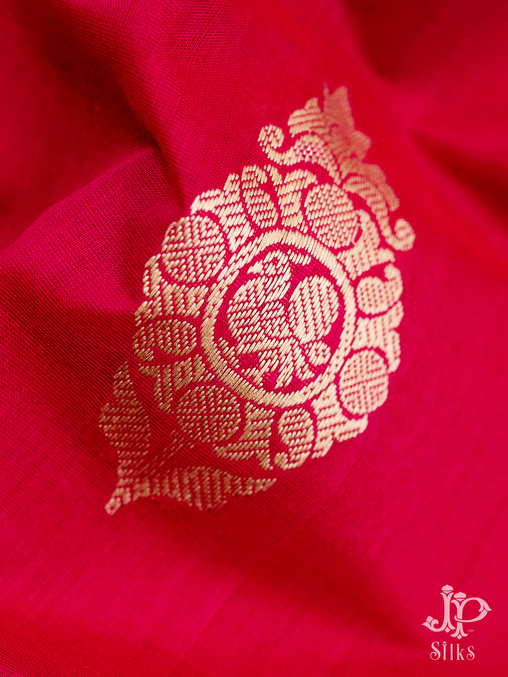 Red Kanchi Cotton Saree - D9776 - VIew 1