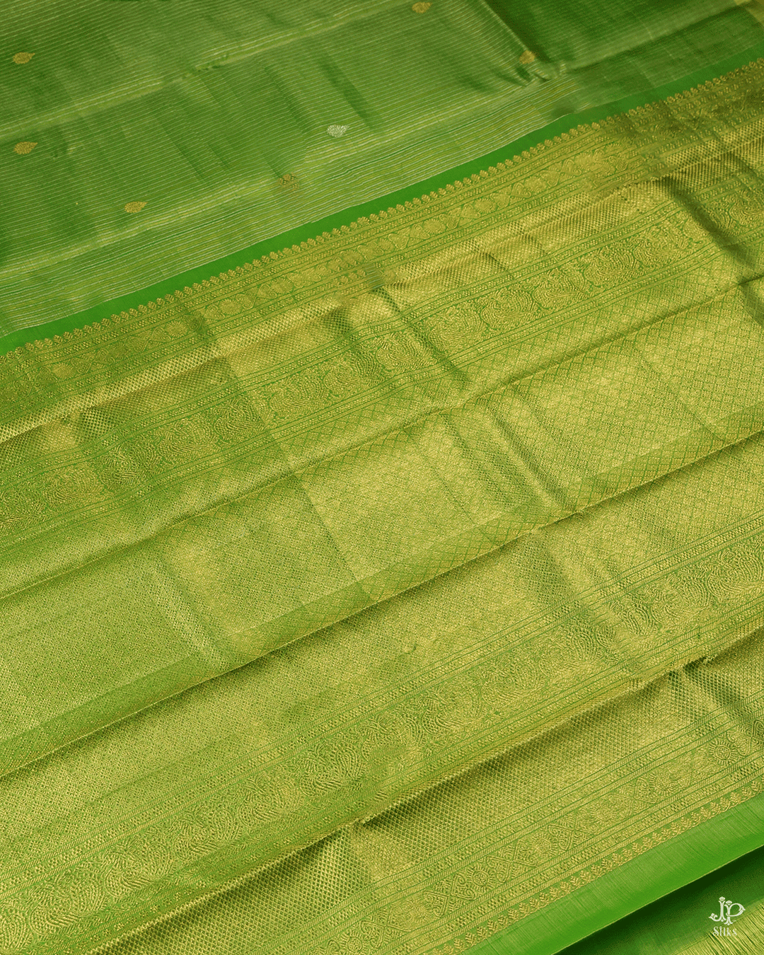 Green Kanchipuram Silk Saree - A1213 - View 5