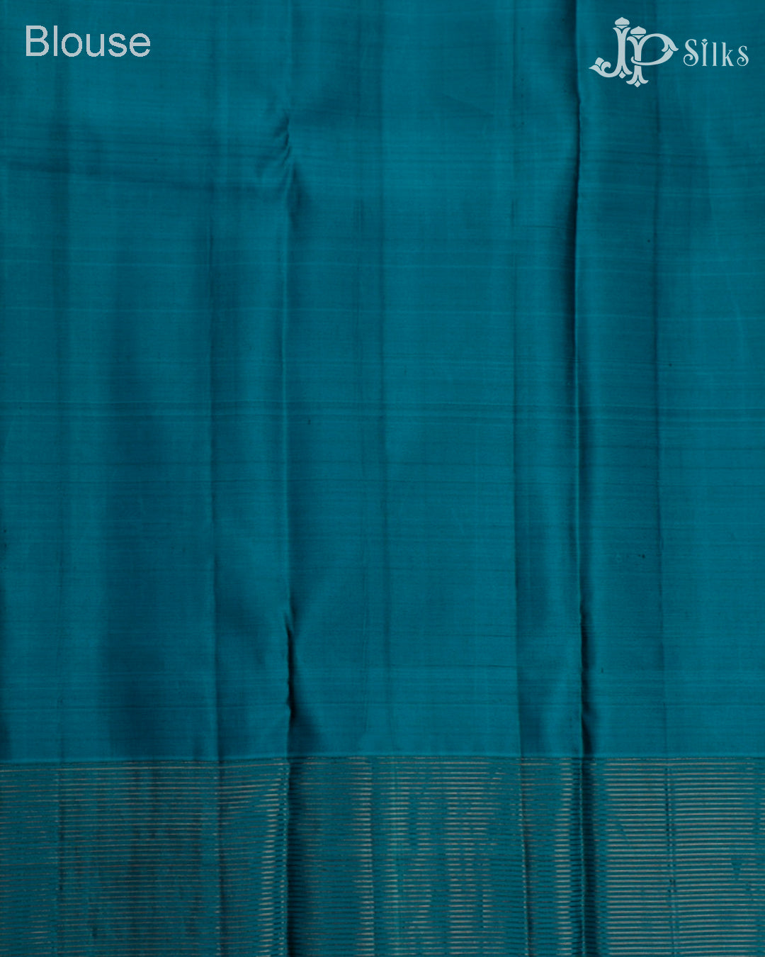 Ink Blue And Teal Green Kanchipuram Silk Saree - F432