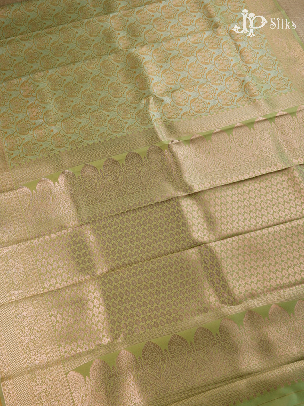 Pastel Green Art Silk Saree - F2859