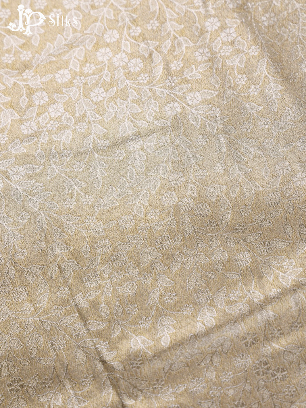 Light Gold Art Silk Saree - F2876