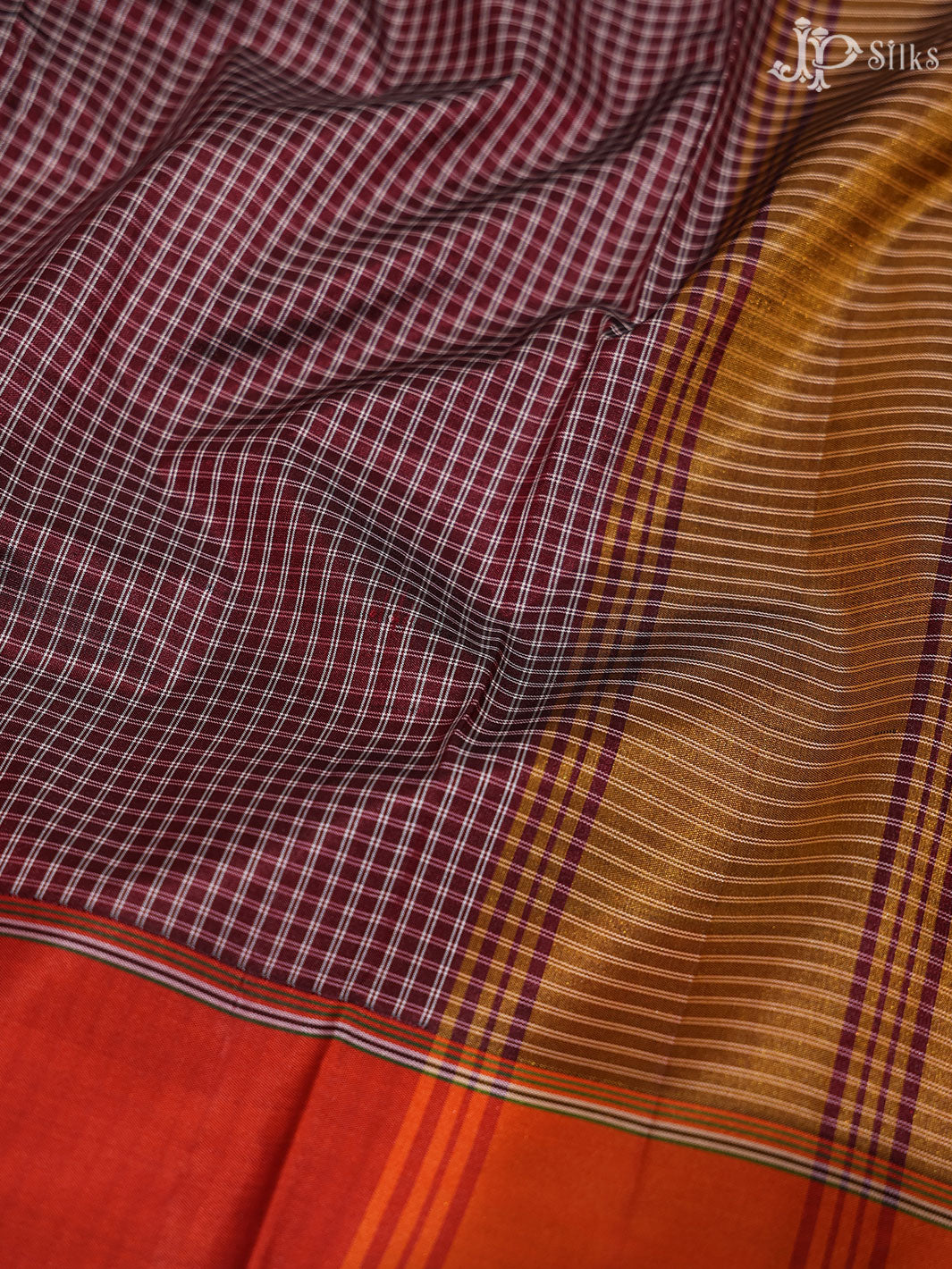 Multicolor Small Checks Dharmavaram silk -  A10315 - View 5
