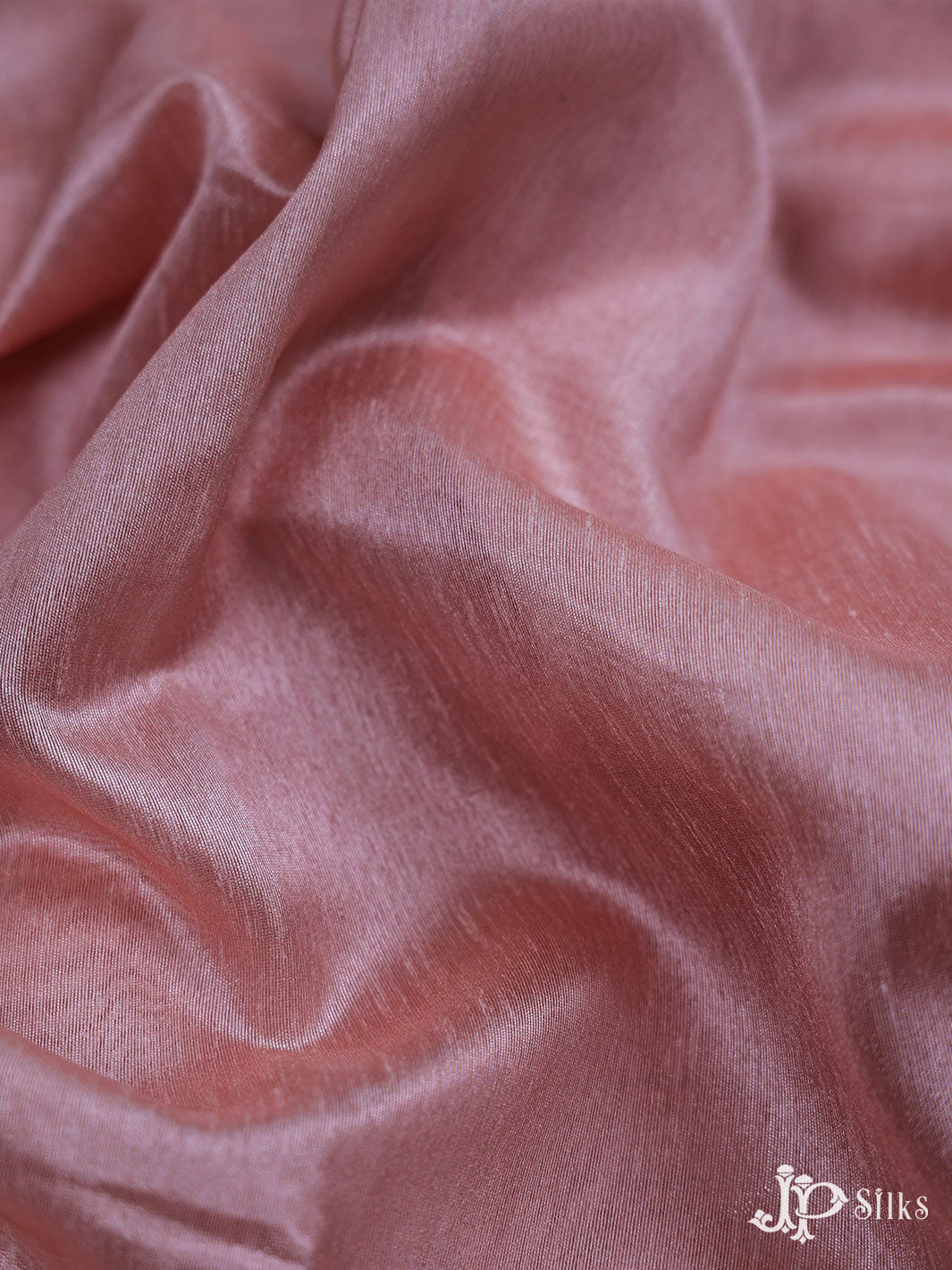 Pastel Pink Semi Raw Silk Fancy Saree - E873 - VIew 5