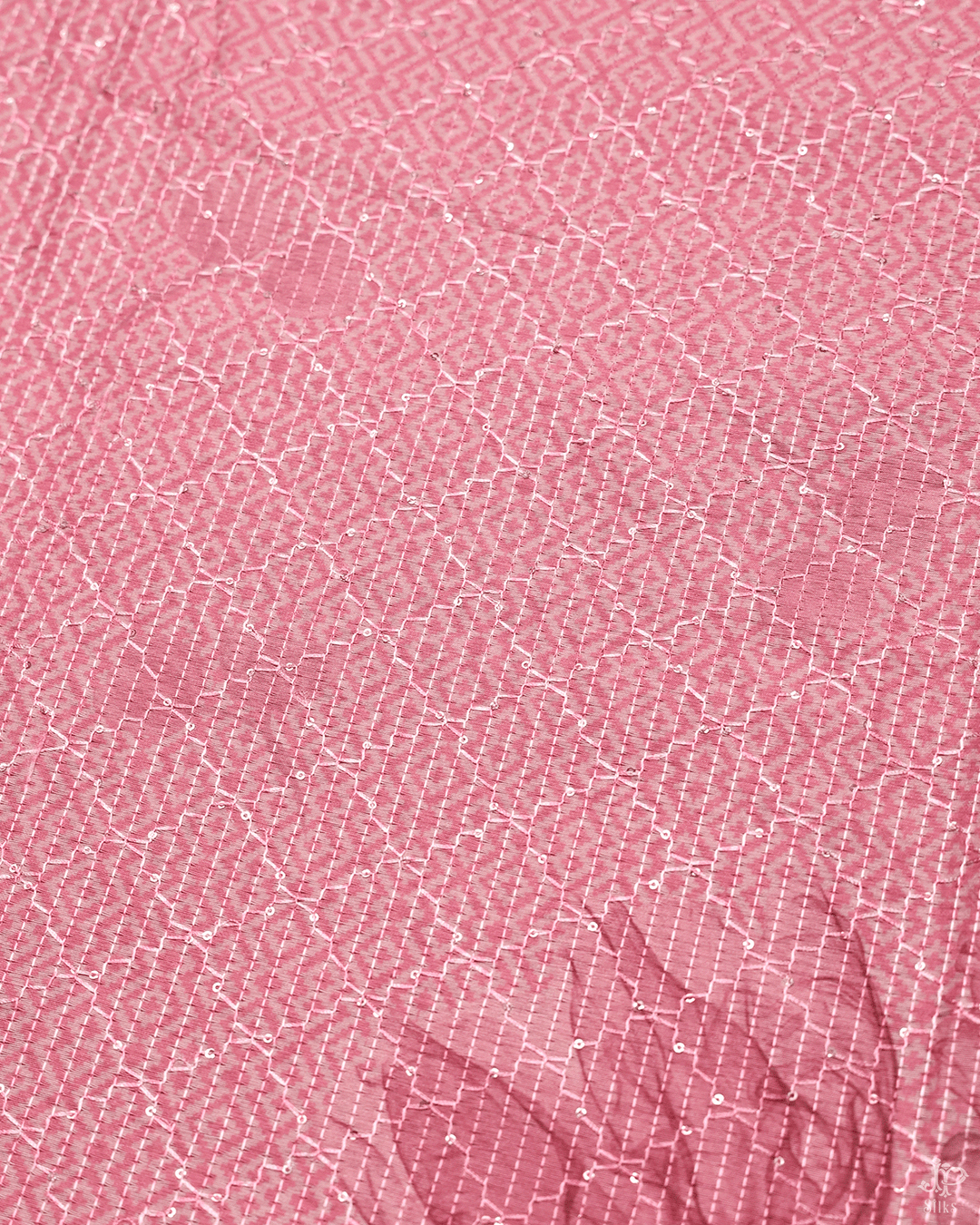 Onion Pink Unstitched Chudidhar Material - D5276 - View 5