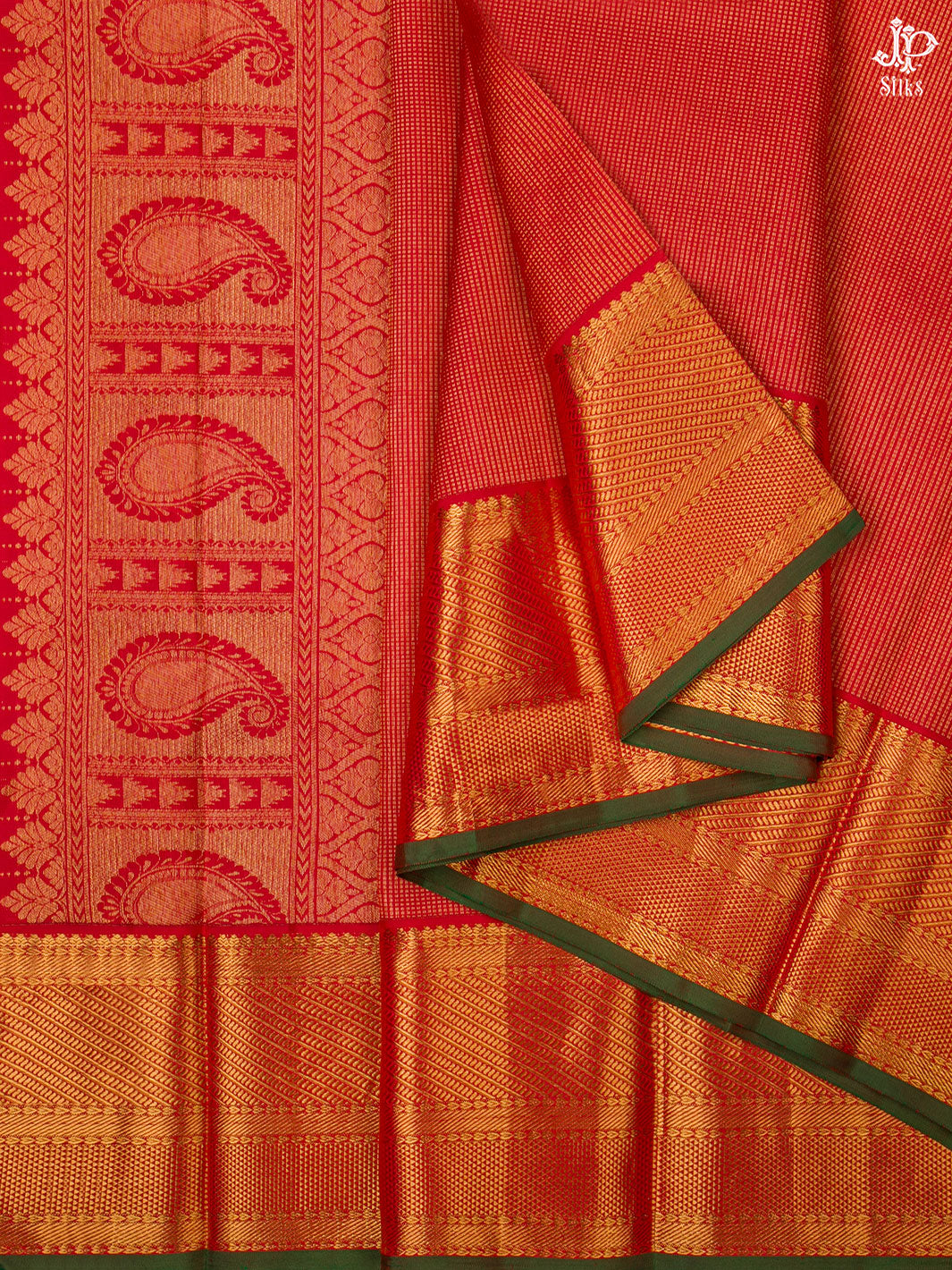 Red Kanchipuram Silk Saree - D5789 - View 5