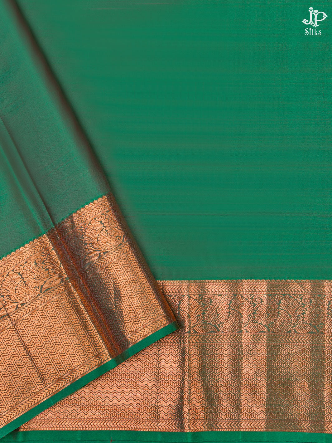 Magenta Pink and Green Kanchipuram Silk Saree - D2807 - View 4