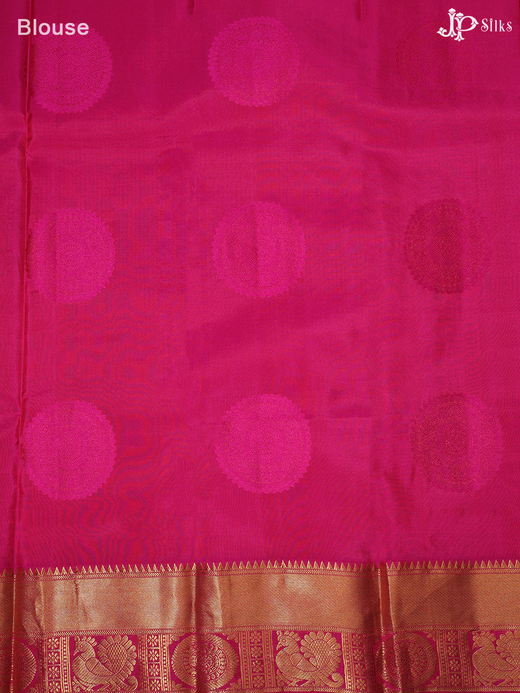 Orange and Pink Dharmavaram silk - E248 - View 2