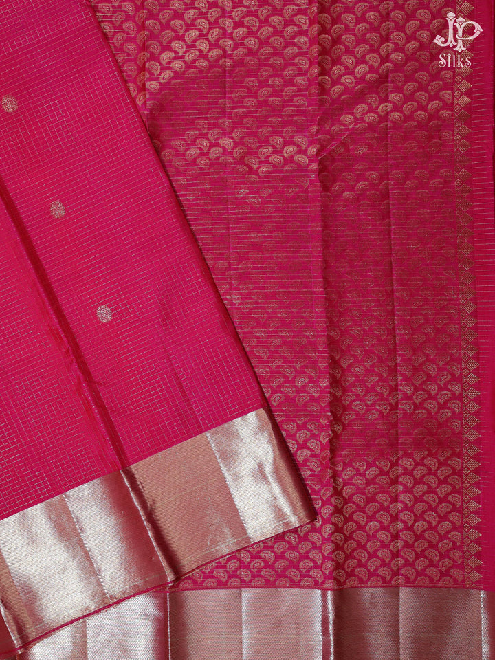 Pink Kanchipuram Silk Saree - E4714 - View 1