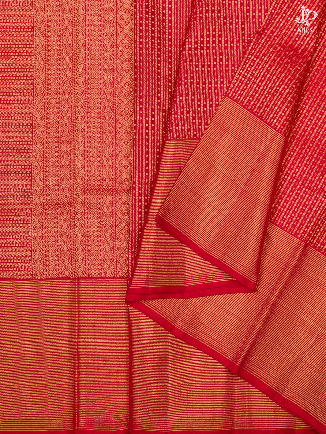 Red Kanchipuram Silk Saree - D8181 - View 5