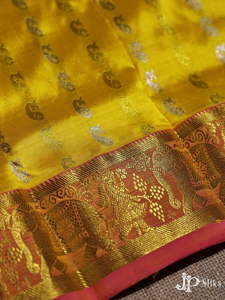 Yellow Pattu Pavadai - A2311 - View 2