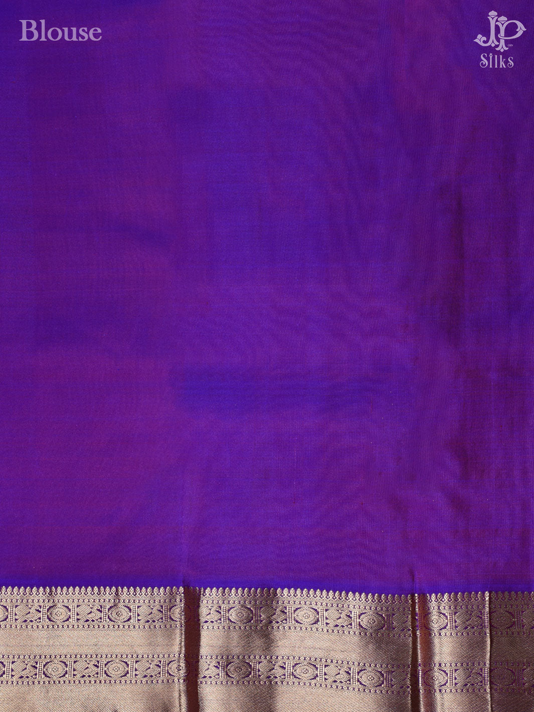 Dual Shade of Blue and Purple Pure Silk Saree - D4129 - View 4