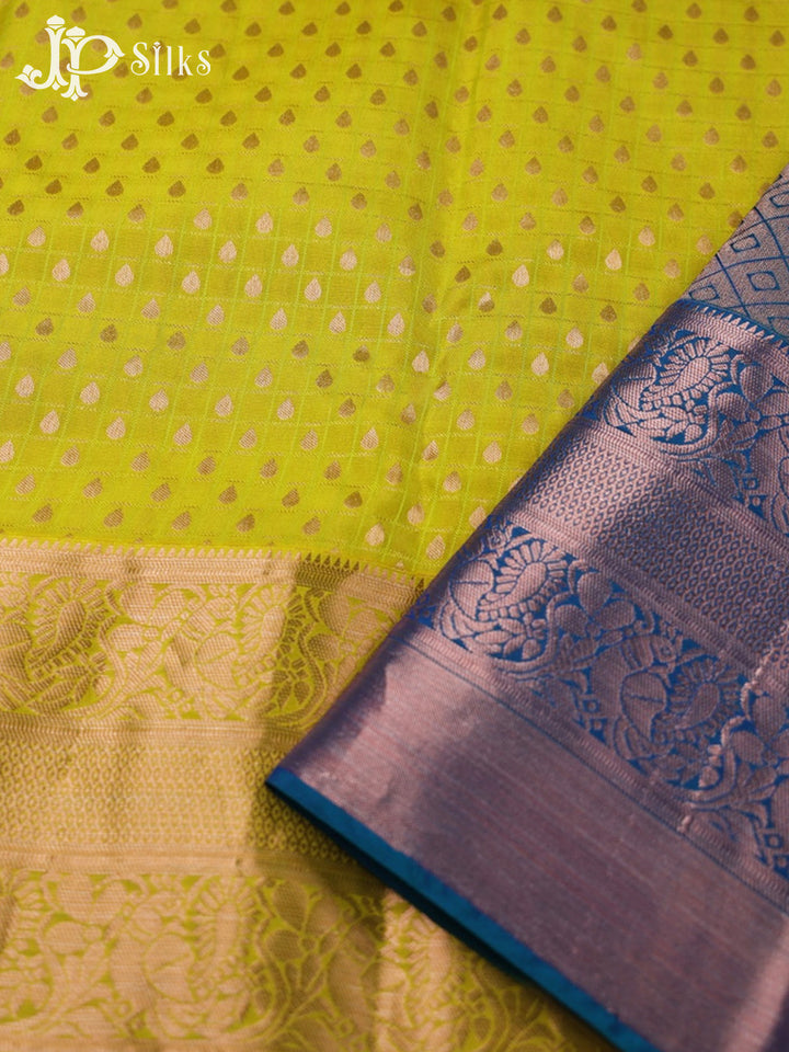 Yellow Silk Saree - F2303