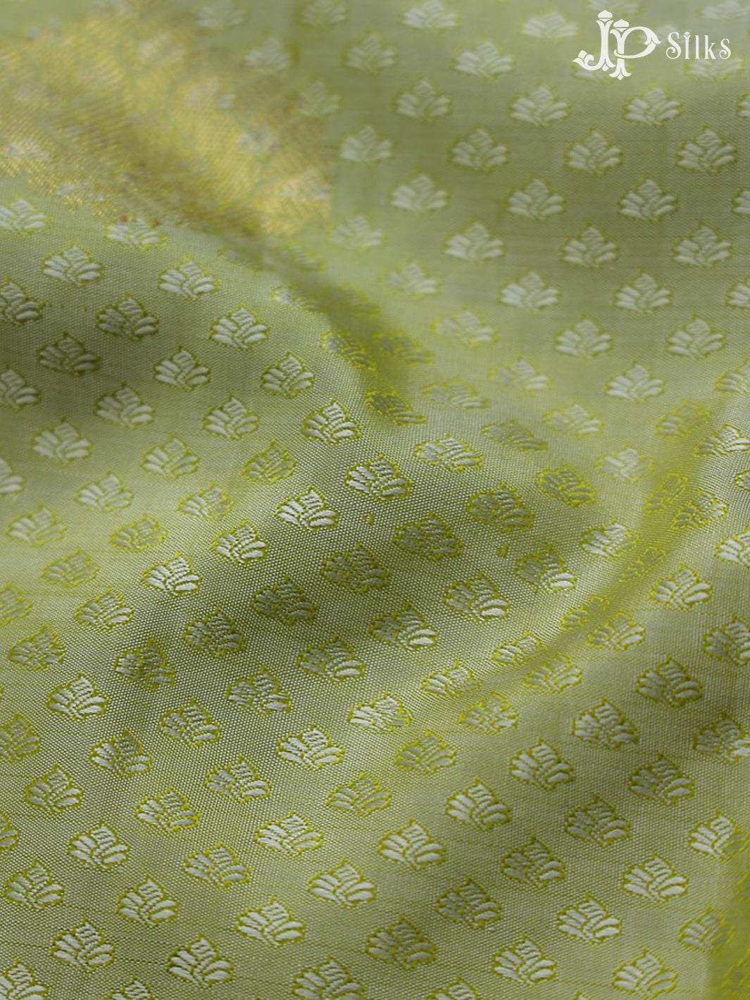 Lime green with pink colour Kanchipuram Silk Saree - A392 - View 5