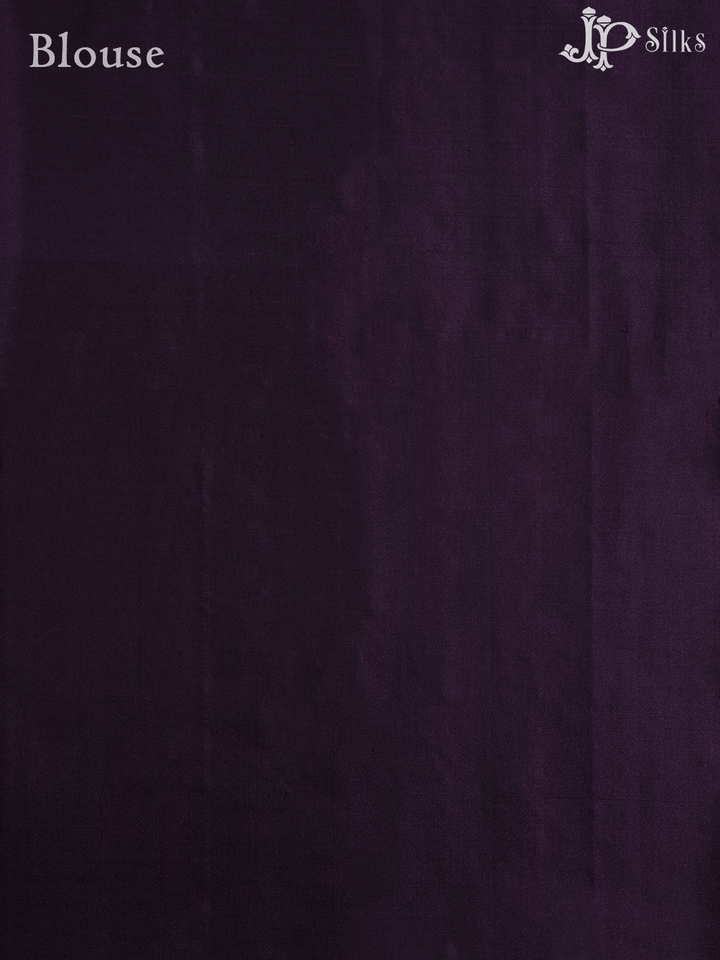 Maroon and Purple Soft Silk Saree - E4535 - View 2