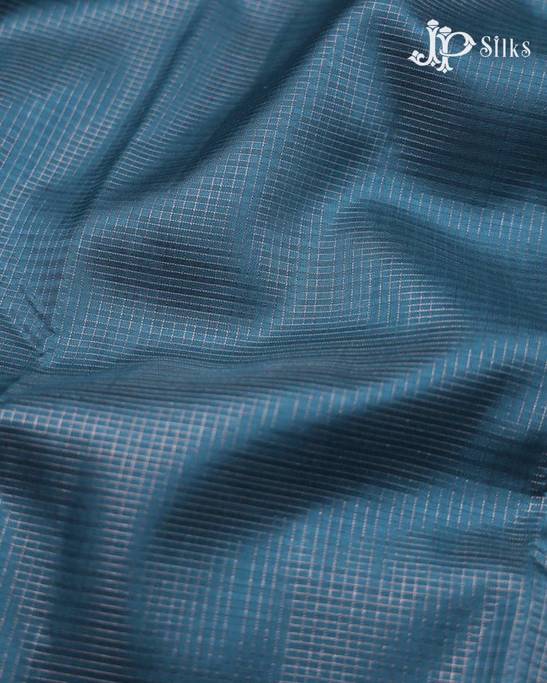 Sea Blue Kanchipuram Silk Saree - E5203 - View 6