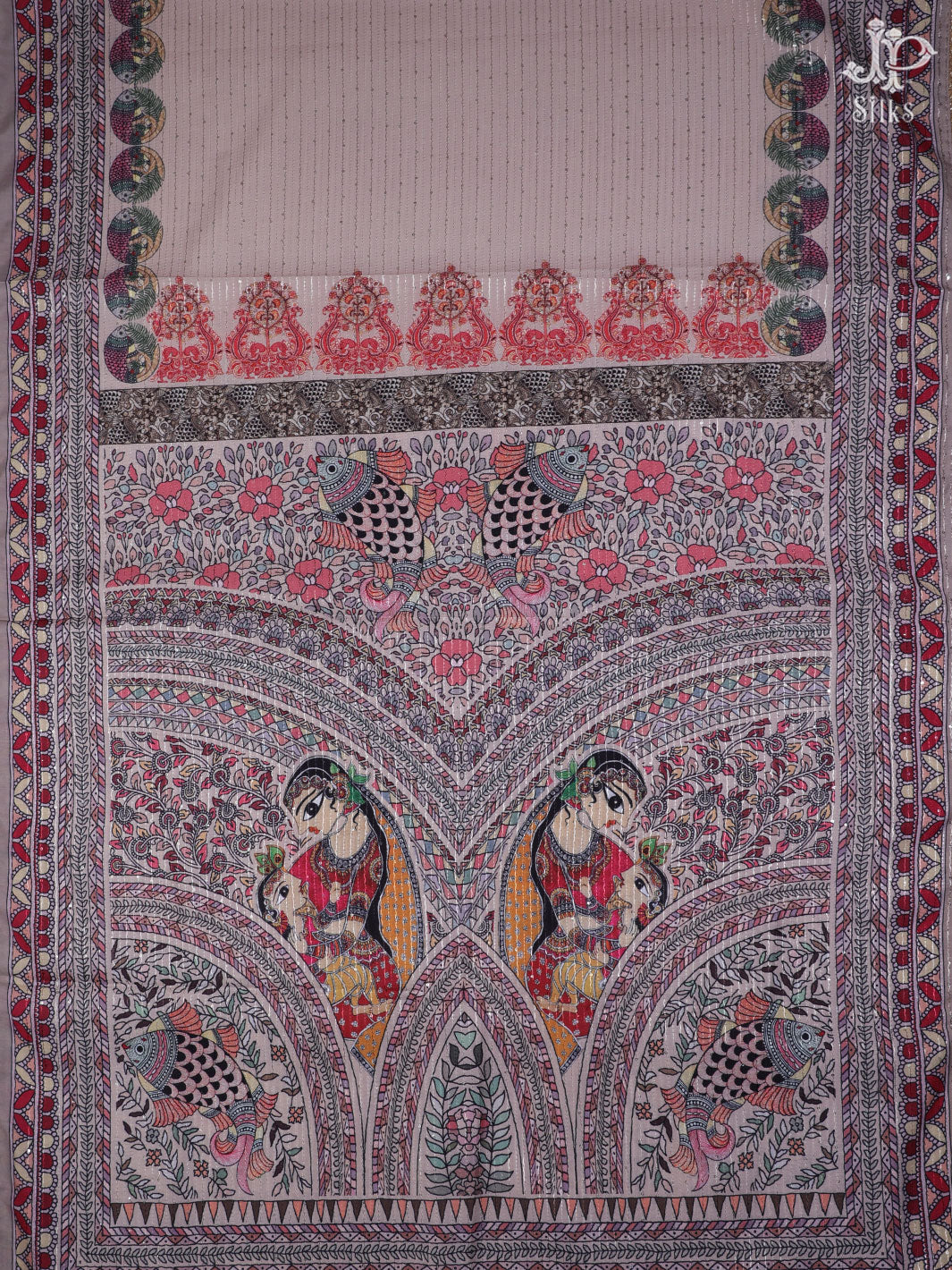 Pink and Multicolor Semi Crepe Chudidhar Material - E1924 - View 6