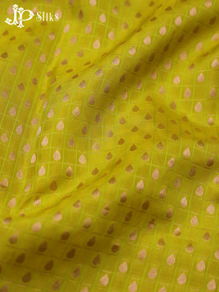 Yellow Silk Saree - F2303