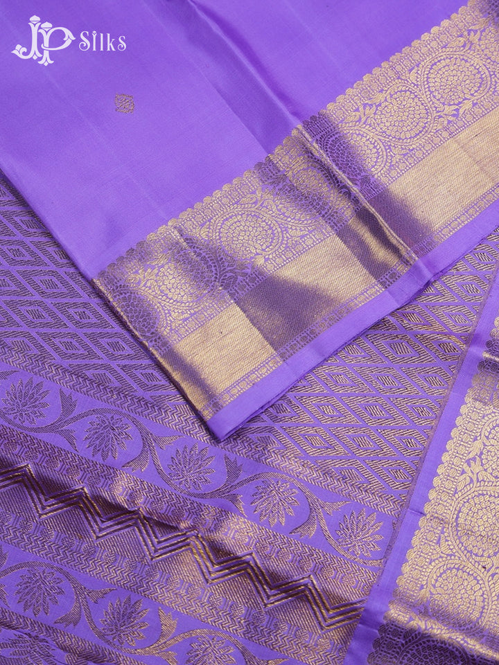 Lavender Kanchipuram Silk Saree - F2451 - View 4