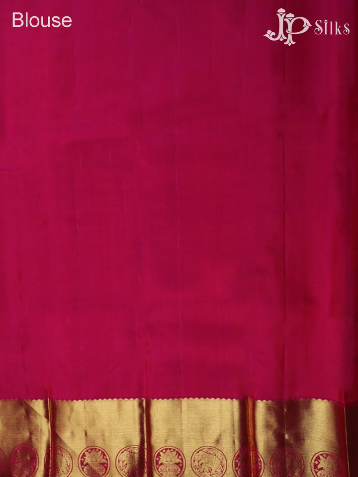 Rani Pink Kanchipuram Silk Saree - A424 - View 7